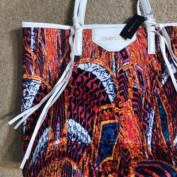 NWT Bebe Peacock Tote - Picture 4 of 6